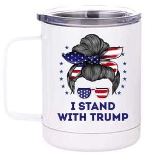 I Stand With Trump 12 oz Stainless Steel Tumbler Cup