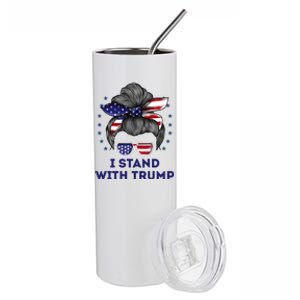 I Stand With Trump Stainless Steel Tumbler