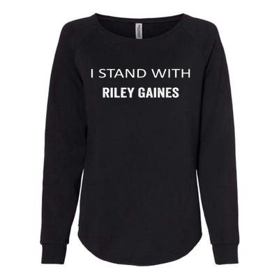 I Stand With Riley Gaines Womens California Wash Sweatshirt