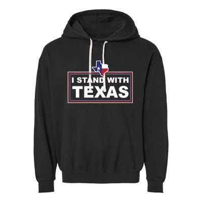 I Stand With Texas Luke Rudkow Garment-Dyed Fleece Hoodie