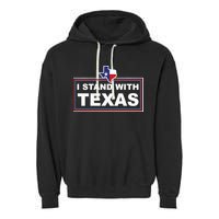 I Stand With Texas Luke Rudkow Garment-Dyed Fleece Hoodie