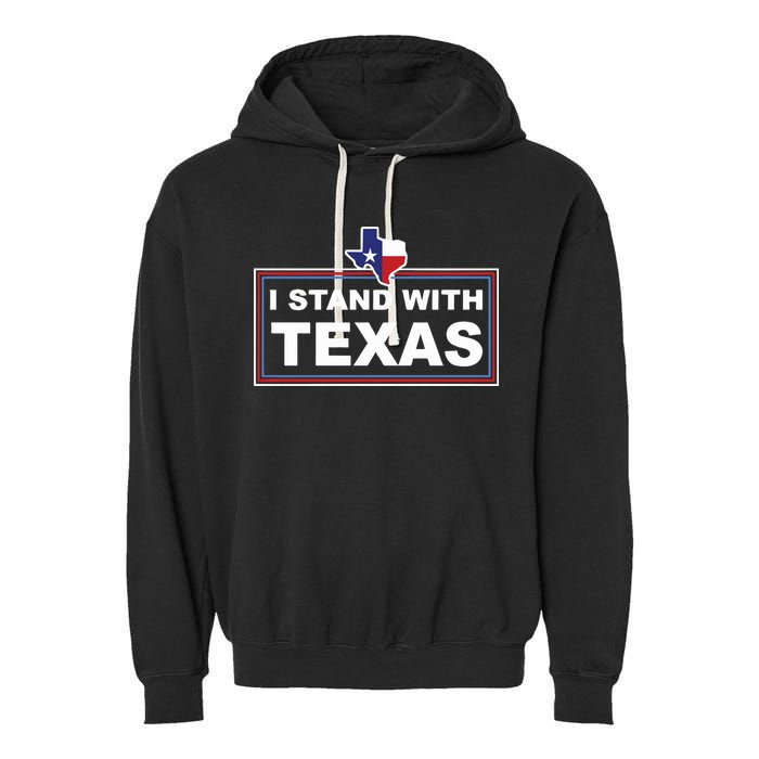 I Stand With Texas Luke Rudkow Garment-Dyed Fleece Hoodie