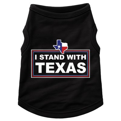 I Stand With Texas Luke Rudkow Doggie Tank