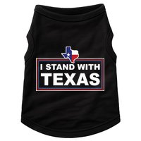I Stand With Texas Luke Rudkow Doggie Tank
