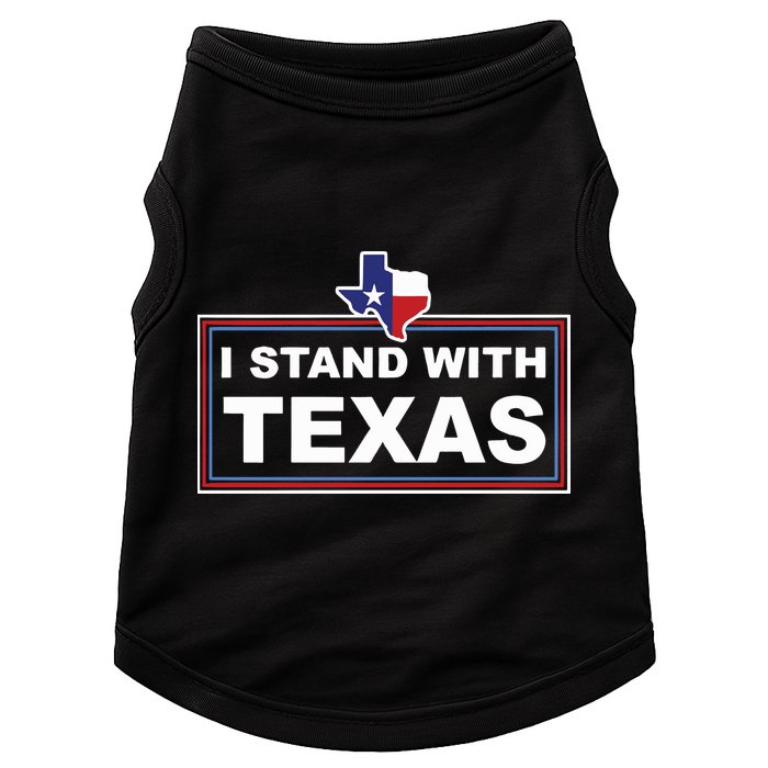 I Stand With Texas Luke Rudkow Doggie Tank