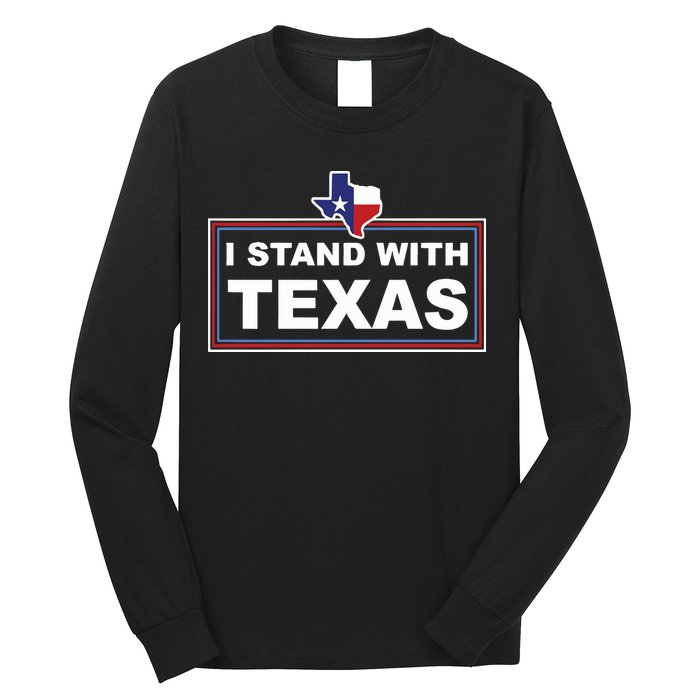 I Stand With Texas Luke Rudkow Long Sleeve Shirt