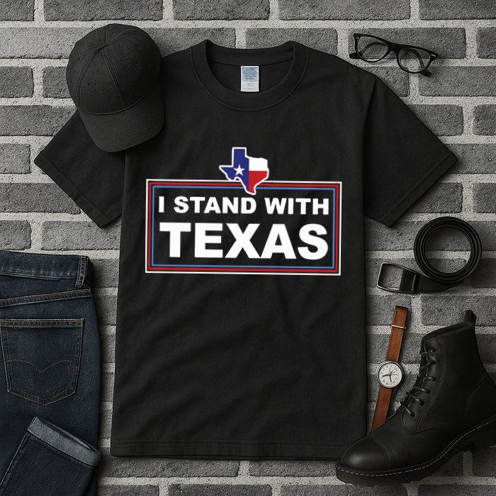 I Stand With Texas Luke Rudkow Tall T-Shirt