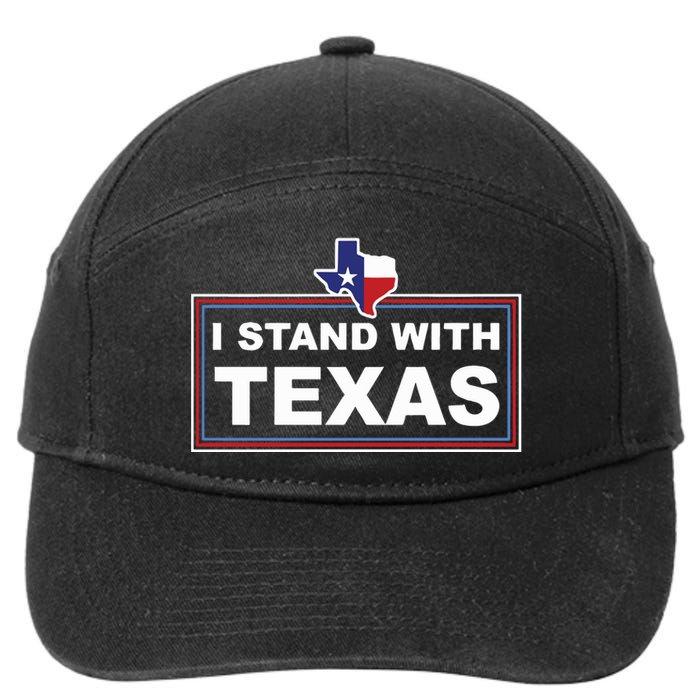 I Stand With Texas Luke Rudkow 7-Panel Snapback Hat