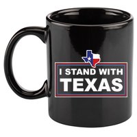 I Stand With Texas Luke Rudkow 11oz C Handle Ceramic Mug