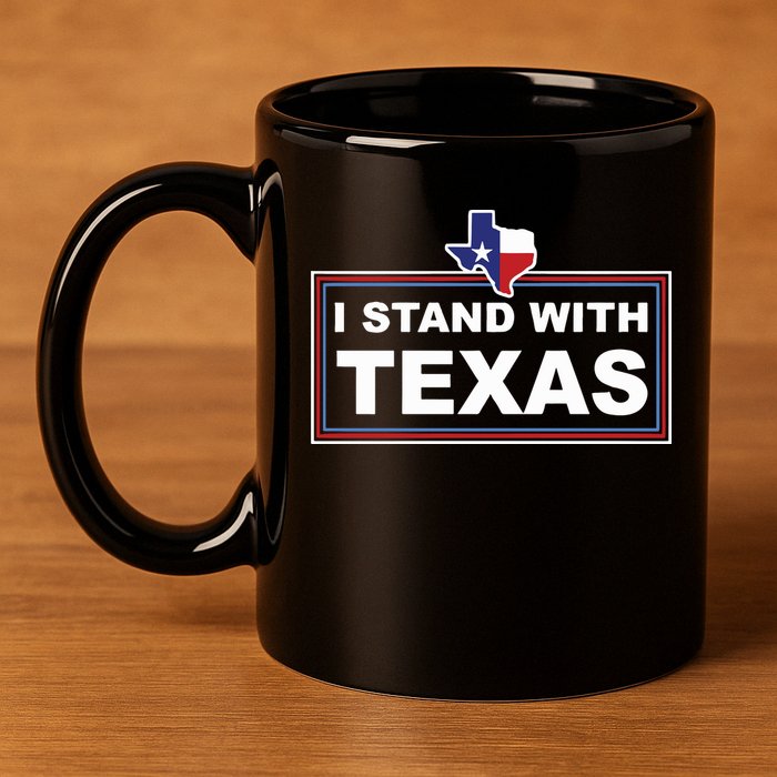 I Stand With Texas Luke Rudkow 11oz C Handle Ceramic Mug