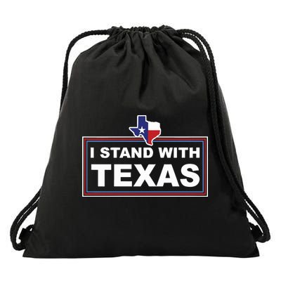 I Stand With Texas Luke Rudkow Drawstring Bag