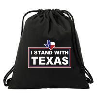 I Stand With Texas Luke Rudkow Drawstring Bag