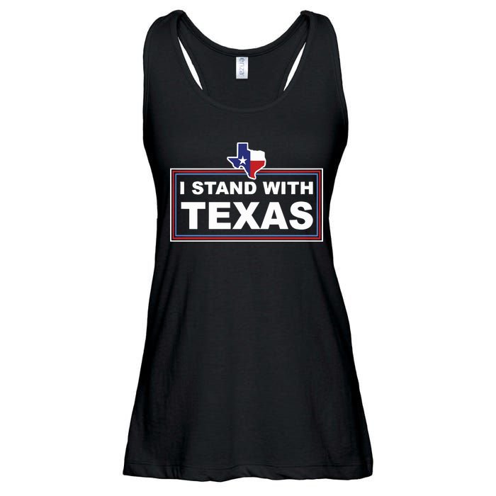 I Stand With Texas Luke Rudkow Ladies Essential Flowy Tank