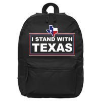 I Stand With Texas Luke Rudkow 16 in Basic Backpack