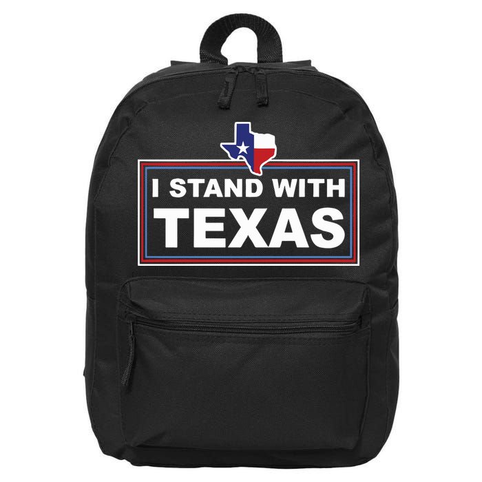 I Stand With Texas Luke Rudkow 16 in Basic Backpack