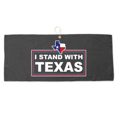 I Stand With Texas Luke Rudkow Large Microfiber Waffle Golf Towel