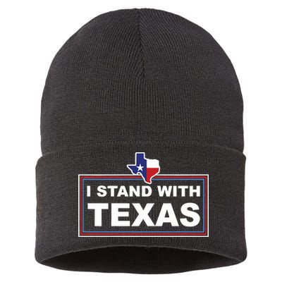 I Stand With Texas Luke Rudkow Sustainable Knit Beanie