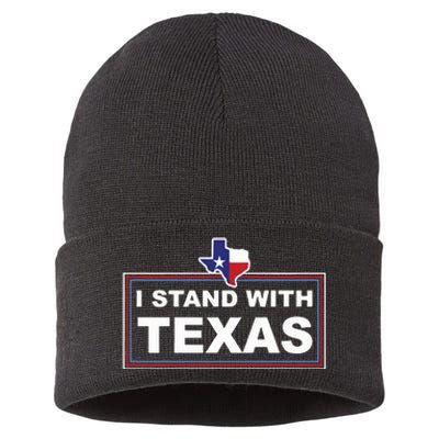 I Stand With Texas Luke Rudkow Sustainable Knit Beanie