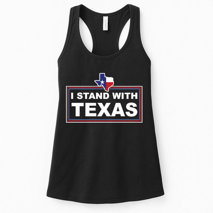 I Stand With Texas Luke Rudkow Womens Tank Top
