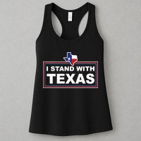 I Stand With Texas Luke Rudkow Womens Tank Top
