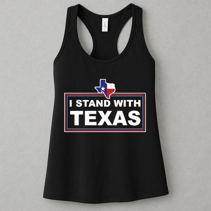 I Stand With Texas Luke Rudkow Womens Tank Top