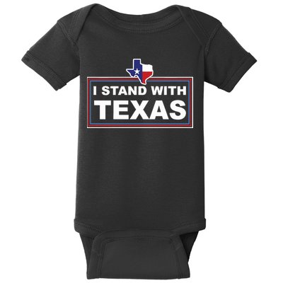 I Stand With Texas Luke Rudkow Baby Bodysuit
