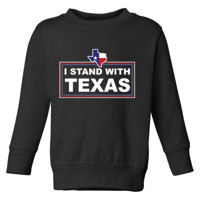 I Stand With Texas Luke Rudkow Toddler Sweatshirt
