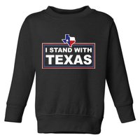 I Stand With Texas Luke Rudkow Toddler Sweatshirt