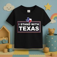 I Stand With Texas Luke Rudkow Toddler T-Shirt