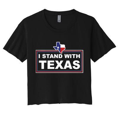 I Stand With Texas Luke Rudkow Crop Top
