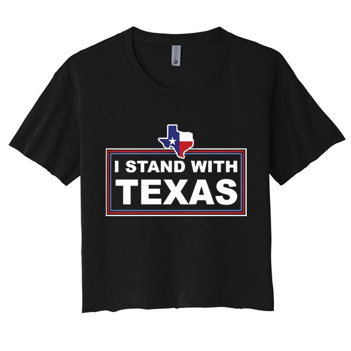 I Stand With Texas Luke Rudkow Crop Top