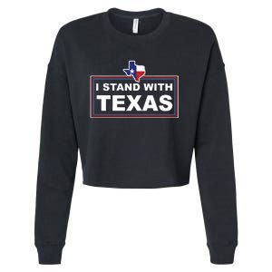 I Stand With Texas Luke Rudkow Cropped Pullover Crew