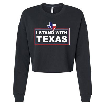 I Stand With Texas Luke Rudkow Cropped Pullover Crew