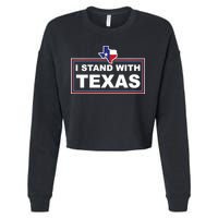 I Stand With Texas Luke Rudkow Cropped Pullover Crew