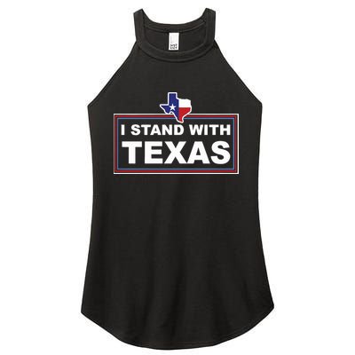 I Stand With Texas Luke Rudkow Women's Perfect Tri Rocker Tank
