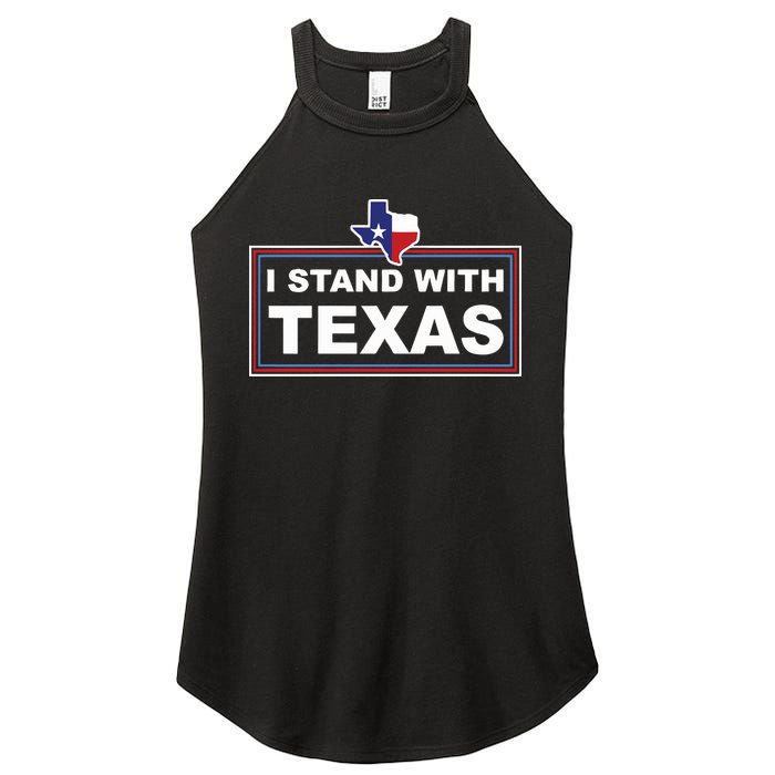 I Stand With Texas Luke Rudkow Women's Perfect Tri Rocker Tank