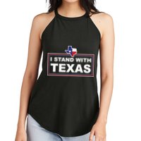 I Stand With Texas Luke Rudkow Women's Perfect Tri Rocker Tank