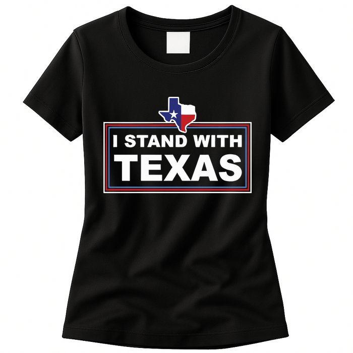 I Stand With Texas Luke Rudkow Womens T-Shirt