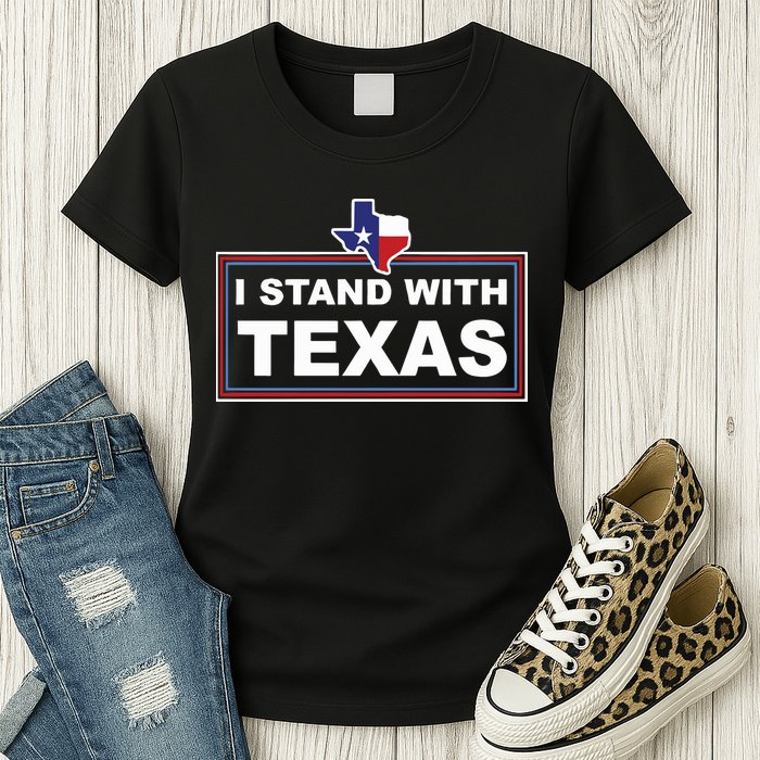 I Stand With Texas Luke Rudkow Womens T-Shirt