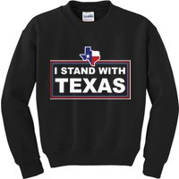 I Stand With Texas Luke Rudkow Kids Sweatshirt