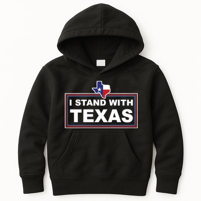I Stand With Texas Luke Rudkow Kids Hoodie