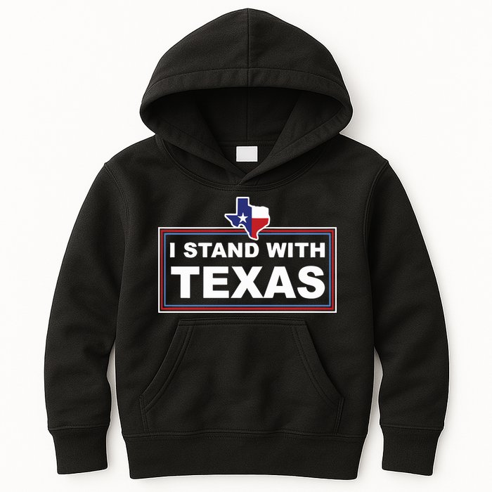 I Stand With Texas Luke Rudkow Kids Hoodie