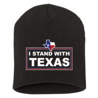 I Stand With Texas Luke Rudkow Short Acrylic Beanie