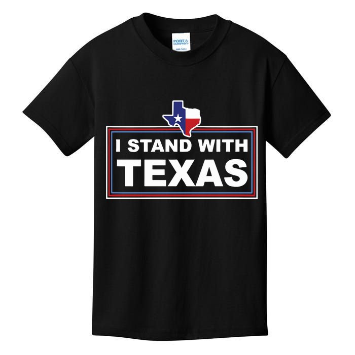 I Stand With Texas Luke Rudkow Kids T-Shirt