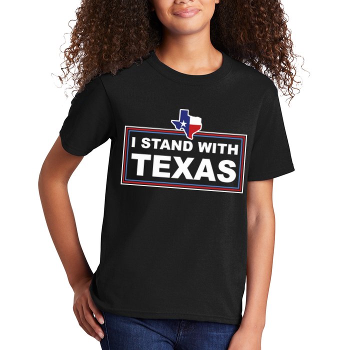 I Stand With Texas Luke Rudkow Kids T-Shirt