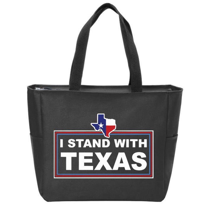 I Stand With Texas Luke Rudkow Zip Tote Bag