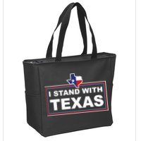I Stand With Texas Luke Rudkow Zip Tote Bag
