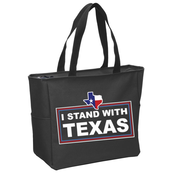 I Stand With Texas Luke Rudkow Zip Tote Bag