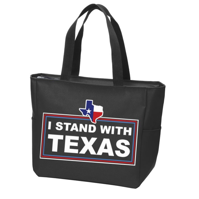 I Stand With Texas Luke Rudkow Zip Tote Bag