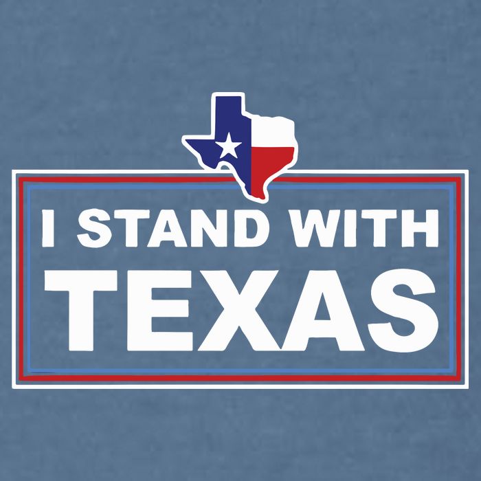 I Stand With Texas Luke Rudkow Garment-Dyed Sweatshirt